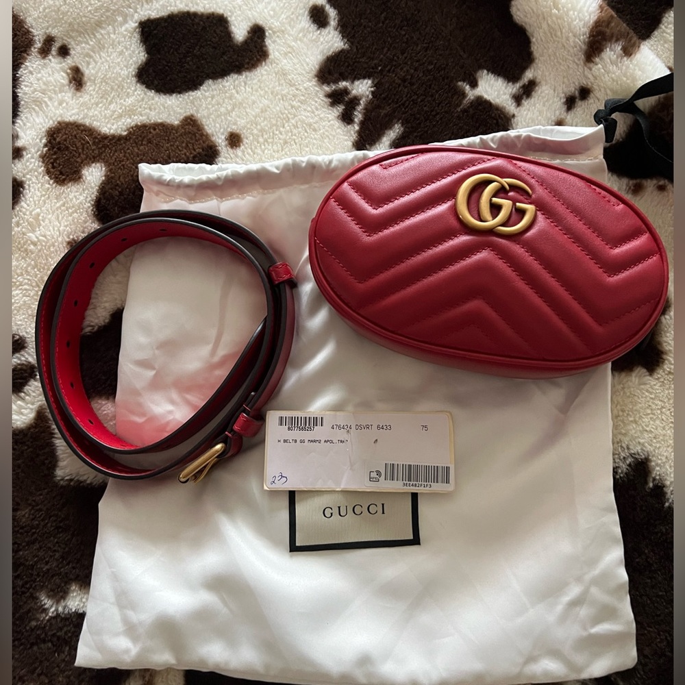 NWT Gucci marmont belt bag